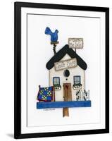 Quilt Shop Birdhouse-Debbie McMaster-Framed Giclee Print