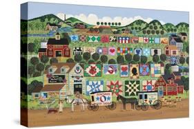 Quilt Valley Farm-Anthony Kleem-Stretched Canvas