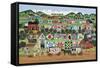 Quilt Valley Farm-Anthony Kleem-Framed Stretched Canvas