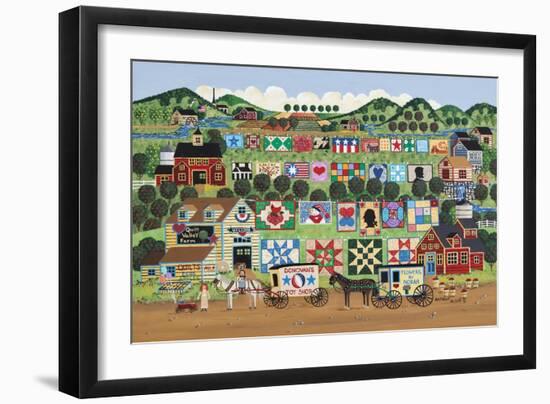 Quilt Valley Farm-Anthony Kleem-Framed Premium Giclee Print