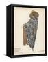 Quilted Silk Coat 1922-null-Framed Stretched Canvas