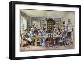 Quilting Bee-null-Framed Premium Giclee Print