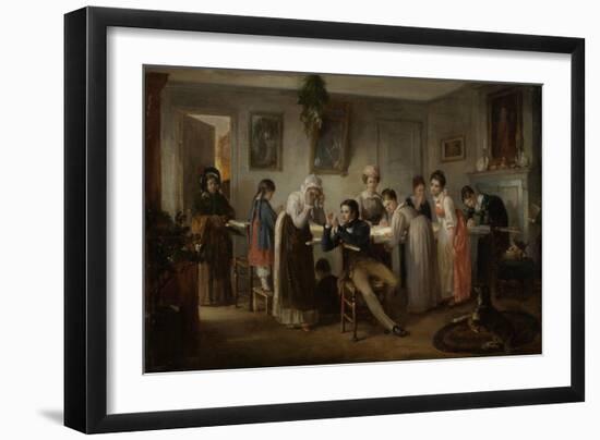 Quilting Party, 1872-Henry Bacon-Framed Giclee Print