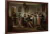 Quilting Party, 1872-Henry Bacon-Framed Giclee Print