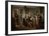 Quilting Party, 1872-Henry Bacon-Framed Giclee Print