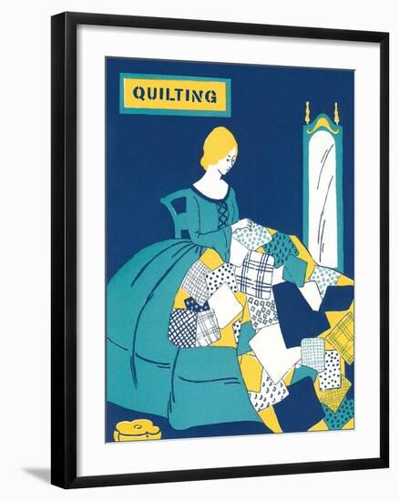 Quilting Poster-null-Framed Art Print