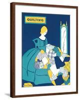 Quilting Poster-null-Framed Art Print