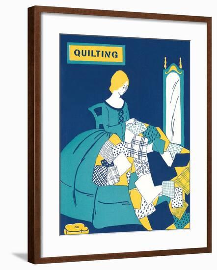 Quilting Poster-null-Framed Art Print