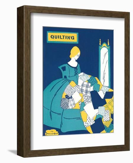 Quilting Poster-null-Framed Art Print