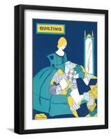 Quilting Poster-null-Framed Art Print