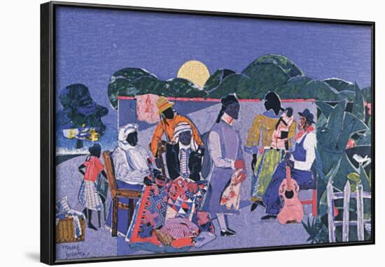 Quilting Time-Romare Bearden-Framed Art Print