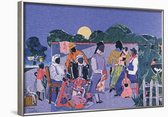 Quilting Time-Romare Bearden-Framed Art Print