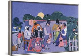 Quilting Time-Romare Bearden-Framed Art Print