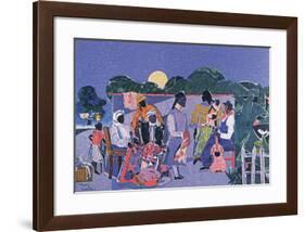 Quilting Time-Romare Bearden-Framed Art Print