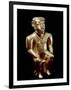 Quimbaya Anthropomorphic Figure of a Seated Man-null-Framed Photographic Print