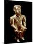 Quimbaya Anthropomorphic Figure of a Seated Man-null-Mounted Photographic Print