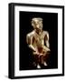 Quimbaya Anthropomorphic Figure of a Seated Man-null-Framed Photographic Print