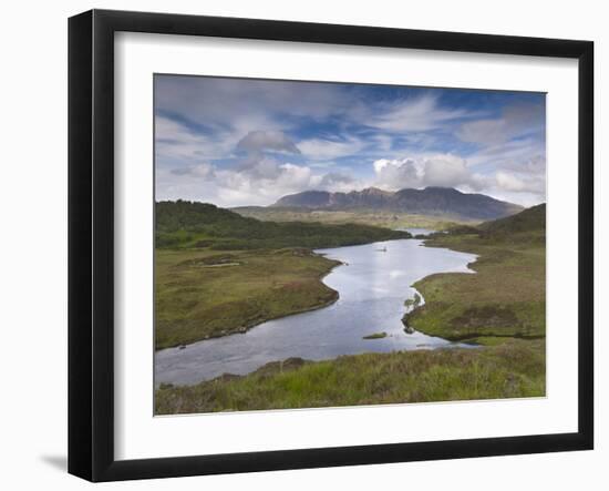 Quinag Mountain Seen Beyond Loch Assynt, Coigach Swt, Sutherland, Highlands, Scotland, UK-Joe Cornish-Framed Photographic Print