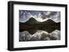 Quinag (Sail Ghorm and Sail Gharbh) and Moorland Pool, Assynt, Sutherland, Nw Scotland, UK, October-Mark Hamblin-Framed Photographic Print