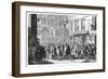 Quincampoix Street, Paris, 1718-Gaspard Duchange-Framed Giclee Print