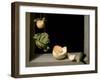 Quince, Cabbage, Melon, and Cucumber, C.1602-Juan Sanchez Cotan-Framed Premium Giclee Print