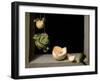 Quince, Cabbage, Melon, and Cucumber, C.1602-Juan Sanchez Cotan-Framed Premium Giclee Print