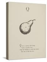 Quince Illustrations and Verses From Nonsense Alphabets Drawn and Written by Edward Lear.-Edward Lear-Stretched Canvas