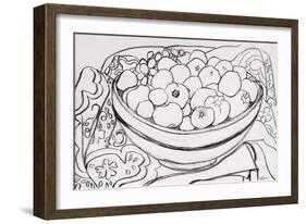 Quince in a Large Bowl, 2000-Joan Thewsey-Framed Giclee Print