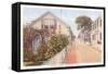 Quince Street, Nantucket, Massachusetts-null-Framed Stretched Canvas