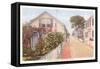 Quince Street, Nantucket, Massachusetts-null-Framed Stretched Canvas