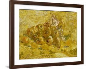 Quinces, Lemons, Pears and Grapes, 1887-1888-Vincent van Gogh-Framed Giclee Print