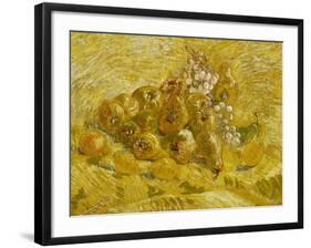 Quinces, Lemons, Pears and Grapes, 1887-1888-Vincent van Gogh-Framed Giclee Print