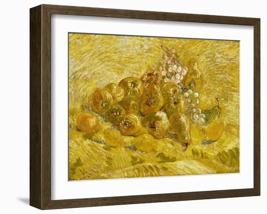 Quinces, Lemons, Pears and Grapes-Vincent van Gogh-Framed Giclee Print