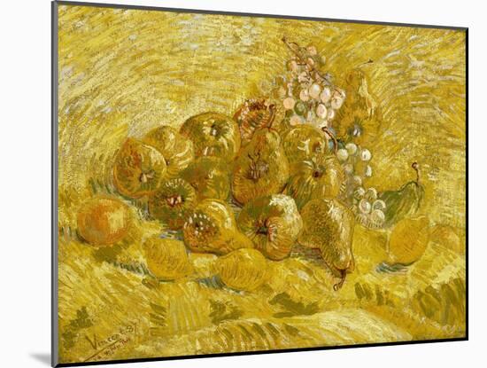 Quinces, Lemons, Pears and Grapes-Vincent van Gogh-Mounted Giclee Print