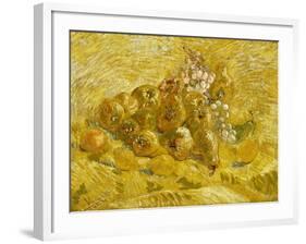 Quinces, Lemons, Pears and Grapes-Vincent van Gogh-Framed Giclee Print