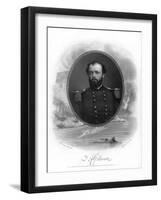 Quincy Adams Gillmore, American Union Major-General, 1862-1867-Brady-Framed Giclee Print