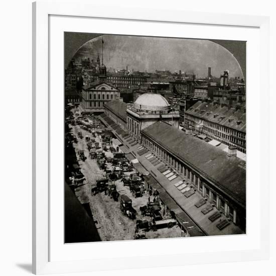 Quincy Market and Faneuil Hall 1906-H.C. White-Framed Photo