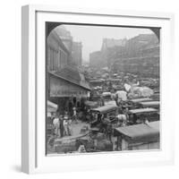 Quincy Market and Faneuil Hall 1907-H.C. White-Framed Photo