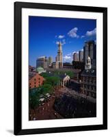 Quincy Market, Boston, MA-Walter Bibikow-Framed Photographic Print