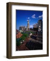 Quincy Market, Boston, MA-Walter Bibikow-Framed Photographic Print
