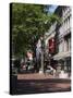 Quincy Market, Boston, Massachusetts, New England, USA-Amanda Hall-Stretched Canvas