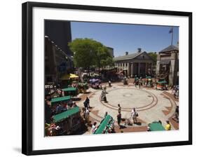 Quincy Market, Boston, Massachusetts, New England, USA-Amanda Hall-Framed Photographic Print