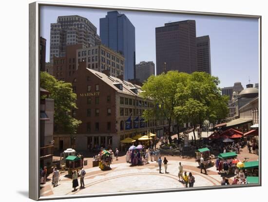 Quincy Market, Boston, Massachusetts, New England, USA-Amanda Hall-Framed Photographic Print