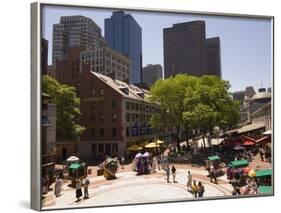 Quincy Market, Boston, Massachusetts, New England, USA-Amanda Hall-Framed Photographic Print