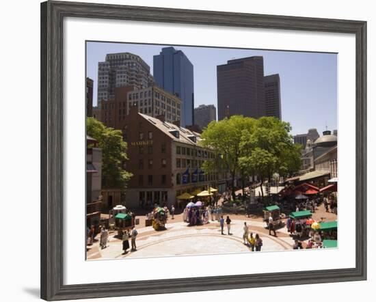 Quincy Market, Boston, Massachusetts, New England, USA-Amanda Hall-Framed Photographic Print