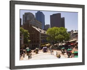 Quincy Market, Boston, Massachusetts, New England, USA-Amanda Hall-Framed Photographic Print