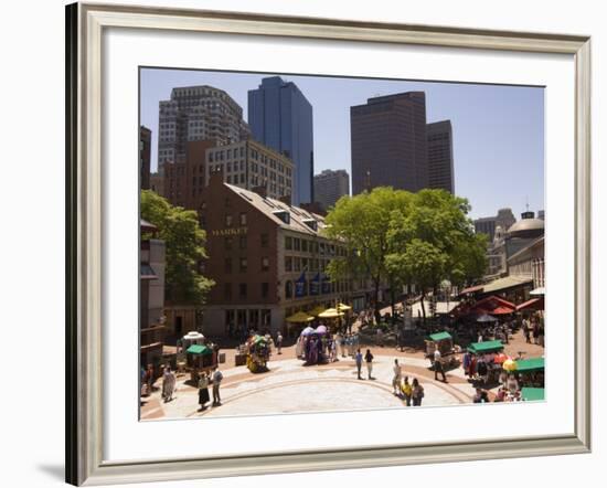 Quincy Market, Boston, Massachusetts, New England, USA-Amanda Hall-Framed Photographic Print