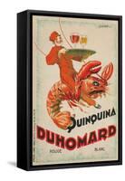 Quinquina Du Homard Aperitif Advertisement-null-Framed Stretched Canvas