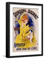 Quinquina Dubonnet Poster-Jules Chéret-Framed Giclee Print