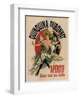 Quinquina Dubonnet-Jules Chéret-Framed Art Print